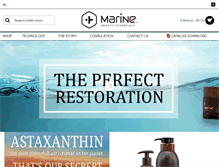 Tablet Screenshot of marine-haircare.com